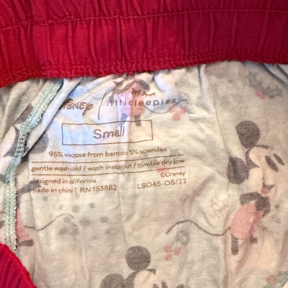 Men’s little sleepies Mickey wonderland Disney pants small - Picture 2 of 3
